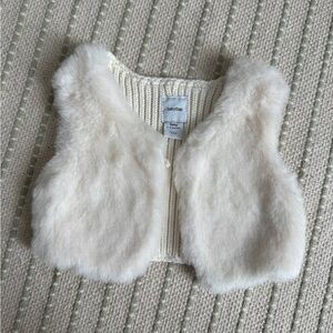 Vintage BabyGap Faux Fur Vest